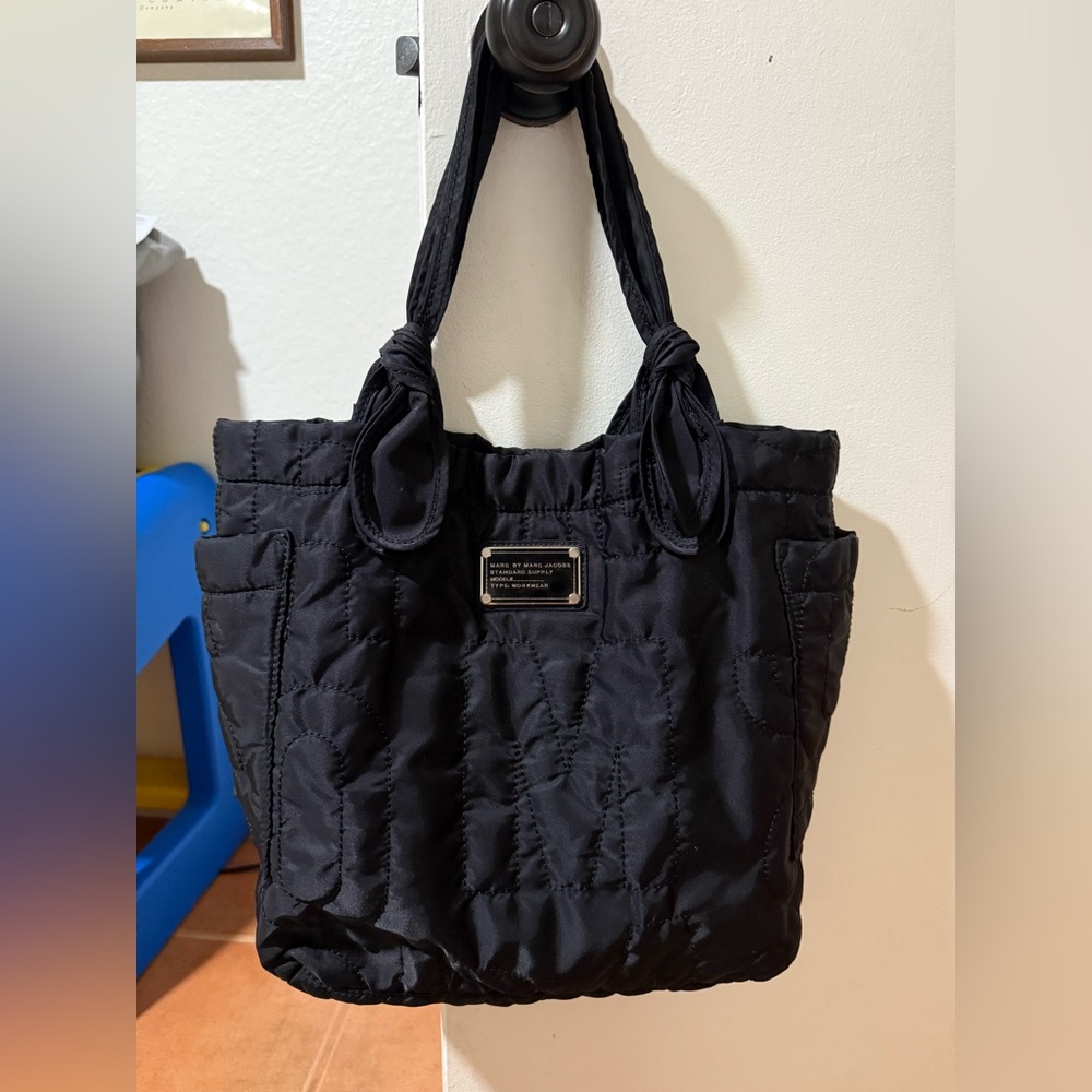 Marc Jacobs Black Quilted Tote Bag